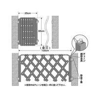 ハイロジック ベビーフェンスとおりゃんせ 96301 1個 61-7028-12（直送品）