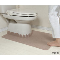 サンコー バリアフリーおくながトイレマット 無地 ベージュ KE-97 1枚 62-8591-37