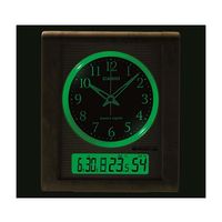 カシオ計算機 夜見えライト付き電波クロック (ブラック) TQT-351NJ-1JF 1個 62-7071-89（直送品）