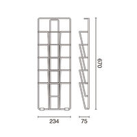 ハヤノ産業 ウォールラック A4判 1列 5段 W-25 1個 63-2768-53（直送品）