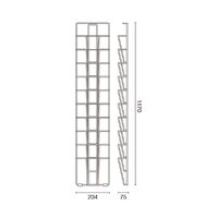 ハヤノ産業 ウォールラック A4判 1列 10段 W-21 1個 63-2768-54（直送品）
