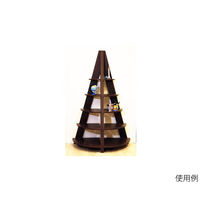 ハヤノ産業 コーナーラック5段 ホワイト 63-2827-32 1個（直送品）