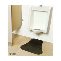 ニューピグコーポレーション ピグ(R)グリッピー(R)トイレマット GRP7002-BK 1枚 63-1274-15（直送品）