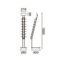 ハヤノ産業 カタログスタンド A4 7段 TCS-1 1個 63-2768-70（直送品）