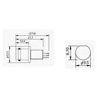 テイシン電機 BNCコネクタ ジャック パネルレセプタクル ナット止め式 CN-24(E) 1個 63-3006-67（直送品）