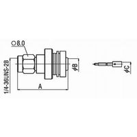 トーコネ SMAコネクター ケーブル用防水型プラグ(圧着タイプ) SMAP-5FSW 1個 63-3032-65（直送品）