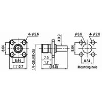 トーコネ SMAコネクター(PANELJACKS(CrimpType)) SMA-PJ-1.5DA 1個 63-3032-66（直送品）