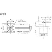 日本ニューティーシー ステッピングモータ(1.7kgクラス) SE-SM243 1個 63-3031-53（直送品）
