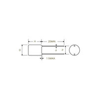 アムトランス オーディオ用ポリプロピレンフィルムコンデンサー100V3300pF AMCH2A332K 1個 63-3033-34（直送品）