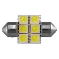 オートエッジ T10×31mmLEDバルブ 3chipSMD×6 L-T31306 1個 63-3032-12（直送品）