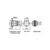 アズワン 防水型押しボタンスイッチ GQ22-11 1個 63-3046-26（直送品）