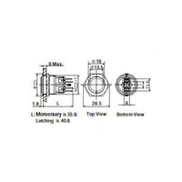 アズワン 防水型押しボタンスイッチ(照光式:赤) GQ22-11E/R/12 1個 63-3046-27（直送品）