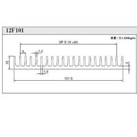 LSIクーラー 放熱器(ヒートシンク) 12F101L100 1個 63-3177-55（直送品）