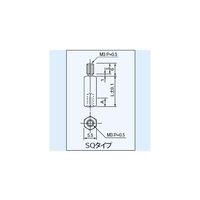 マックエイト プリント板用スペーサー六角型(M3タイプ)SQタイプ 10mm (100本入り) SQ10 1袋(100本)（直送品）