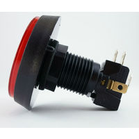 アズワン 押しボタンスイッチ(モーメンタリ)赤 BPS60-RD 1個 63-3152-79（直送品）