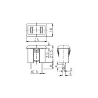 エコー電子 AC アウトレット(ACー1シリーズ) AC-1B 1個 63-3145-78（直送品）