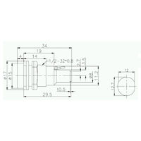 エコー電子 ヒューズホルダー10A(Φ5.2*20) FH-B02 1個 63-3145-83（直送品）