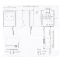 アイコー電子 トランス方式ACアダプター 9V/300mA 2.1mmプラグ 極性ー VSM-931 1個 63-3123-21（直送品）