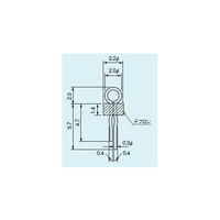 マックエイト オシロプローブ用チェック端子 赤 (1000本入) LC-33-G-アカ 1袋(1000本) 63-3151-84（直送品）