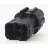 アズワン 防水コネクター 6極メス ピン付 7061-1.8-11-6F 1個 63-3152-54（直送品）
