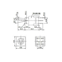 NKKスイッチズ 全面照光トグルスイッチ 赤 ONーON B-12CCPR 1個 63-3050-86（直送品）