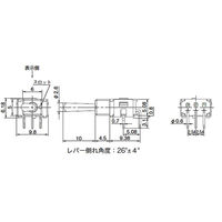 NKKスイッチズ 基本レバー形トグルスイッチ(ON)ーOFFー(ON) A-18AH 1個 63-3170-59（直送品）