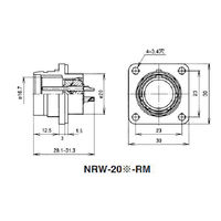 七星科学研究所 NRWメタルコンセント 防水型(シェルΦ20・7極) NRW207RM 1個 63-3096-04（直送品）