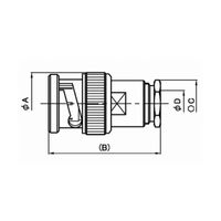 トーコネ BNC型ケーブル用プラグ BNCP1.5 1個 63-3165-75（直送品）
