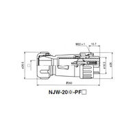 七星科学研究所 NJWプラグ 防水型(シェルΦ20・7極) NJW207PF8 1個 63-3097-14（直送品）