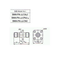 トーコネ SMAコネクター(ADAPTERS) SMA-PA-JJ(NI) 1個 63-3119-97（直送品）