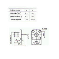 トーコネ SMAコネクター(RECEPTACLES) SMARNI 1個 63-3120-01（直送品）