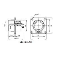 七星科学研究所 NRレセプタクル(シェルΦ20・14極) NR2014RM 1個 63-3095-89（直送品）