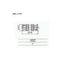 トーコネ BNC型コネクター(ADAPTERS) BNC-A-PP 1個 63-3119-55（直送品）