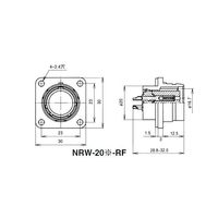 七星科学研究所 NRWレセプタクル 防水型(シェルΦ20・2極) NRW202RF 1個 63-3097-65（直送品）