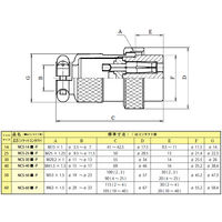 七星科学研究所 メタルコンセント NCS306P 1個 63-3158-05（直送品）