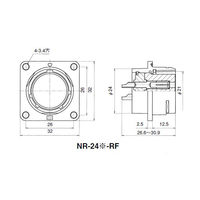 七星科学研究所 NRレセプタクル(シェルΦ24・21極) NR2421RF 1個 63-3095-98（直送品）