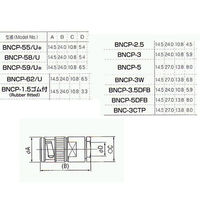 トーコネ BNC型コネクター(PLUGS) BNCP-3 1個 63-3119-63（直送品）