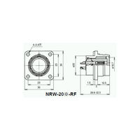 七星科学研究所 NRWレセプタクル 防水型(シェルΦ20・10極) NRW-2010-RF 1個 63-3151-41（直送品）
