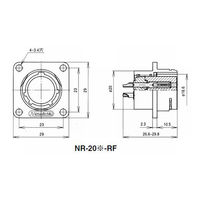 七星科学研究所 NRレセプタクル(シェルΦ20・3極) NR203RF 1個 63-3096-47（直送品）