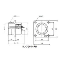 七星科学研究所 NJCレセプタクル(シェルΦ20・10極) NJC2010RM 1個 63-3096-33（直送品）