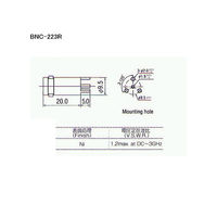 トーコネ BNC型コネクター(PRINTED CIRCUIT BOARD RECEPTACLES) BNC-223R 1個（直送品）