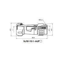 七星科学研究所 NJWアダプター 防水型(シェルΦ16・3極) NJW163ADF9 1個 63-3096-66（直送品）