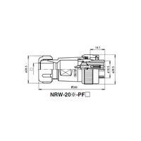 七星科学研究所 NRWプラグ 防水型(シェルΦ20・5極) NRW205PF10 1個 63-3097-86（直送品）
