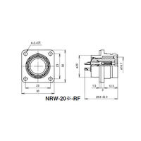 七星科学研究所 NRWレセプタクル 防水型(シェルΦ20・7極) NRW207RF 1個 63-3097-87（直送品）