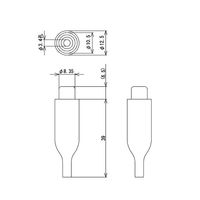 サトーパーツ ピンジャック 赤 CN-6-RJ 1個 63-3146-18（直送品）