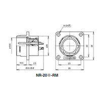 七星科学研究所 NRレセプタクル(シェルΦ20・7極) NR207RM 1個 63-3096-53（直送品）