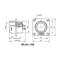 七星科学研究所 NRレセプタクル(シェルΦ20・12極) NR2012RM 1個 63-3096-58（直送品）