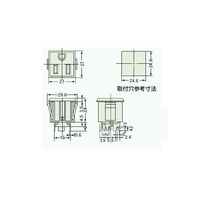 エコー電子 AC アウトレット(Gシリーズ) AC-G10BB44 1個 63-3145-70（直送品）