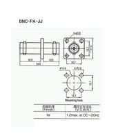 トーコネ BNC型コネクター(ADAPTERS) BNC-PA-JJ 1個 63-3119-74（直送品）