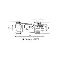 七星科学研究所 NJWプラグ 防水型(シェルΦ16・5極) NJW165PF7 1個 63-3096-71（直送品）